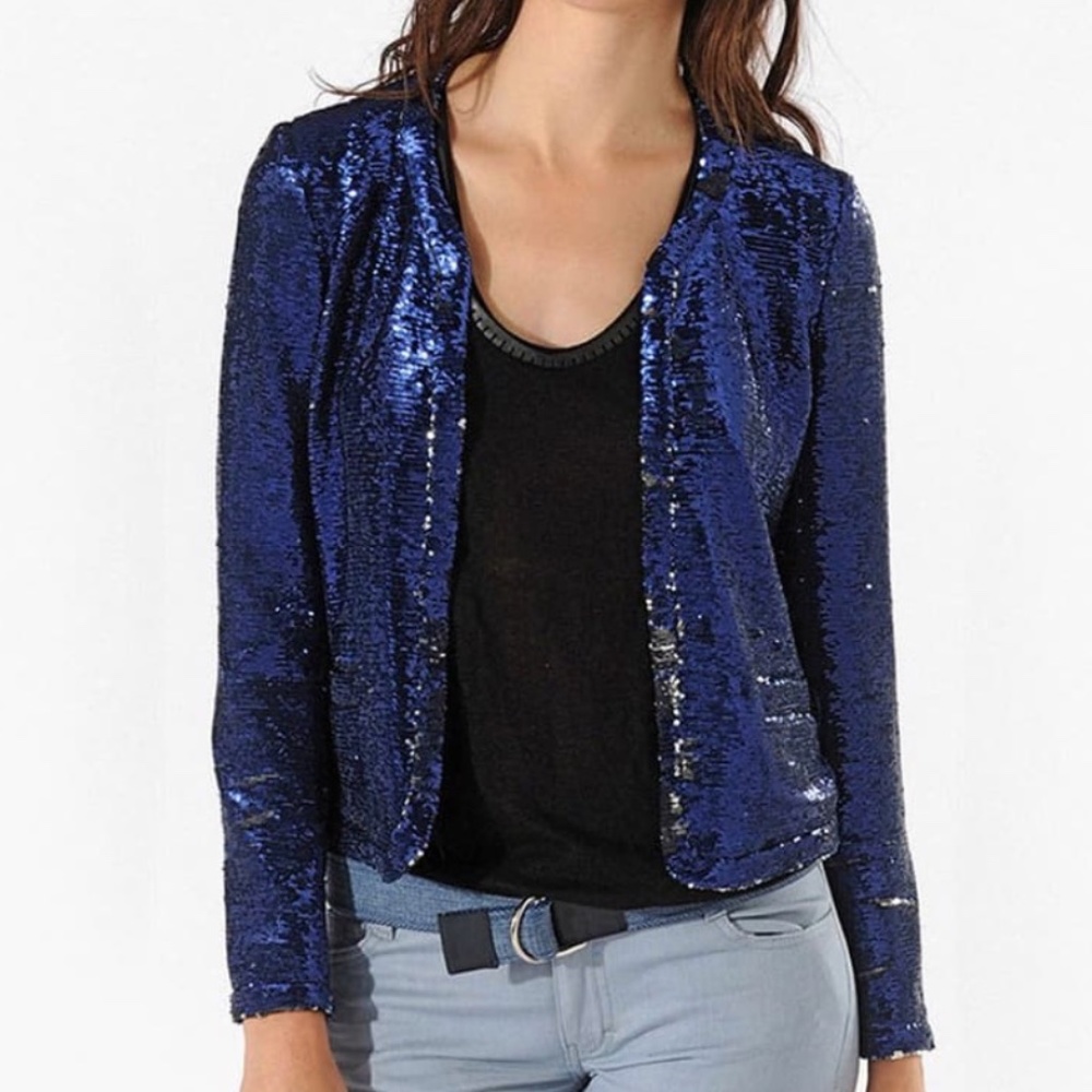 Maje Sequin Blazer